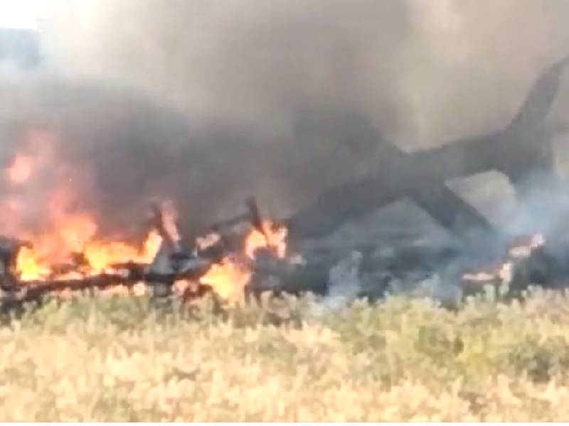 Video. Se desploma helicóptero de la Secretaría de Seguridad de Aguascalientes