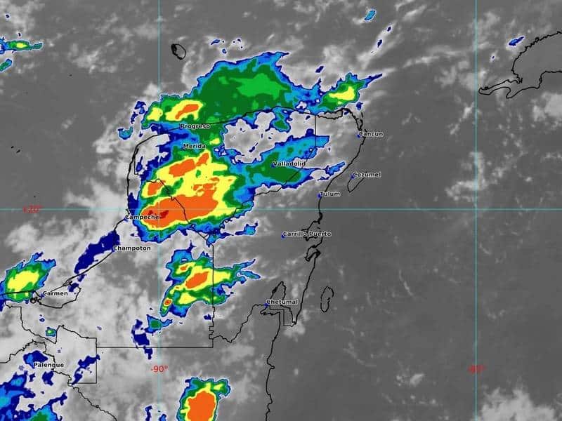 Tendremos un miércoles nublado para la Península de Yucatán