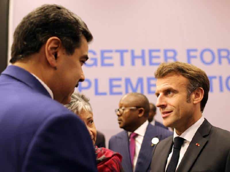 Macron cambia discurso con Maduro en encuentro desde la COP27