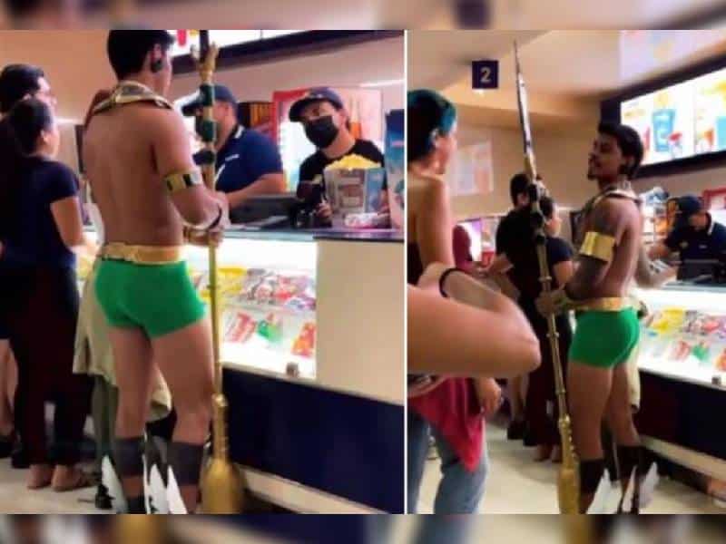 ¡Todo un fan! Joven llega disfrazado como “Namor” al cine y se viraliza en redes sociales