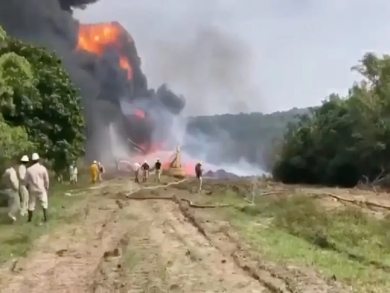 Estalla ducto de Pemex; se reporta 19 heridos