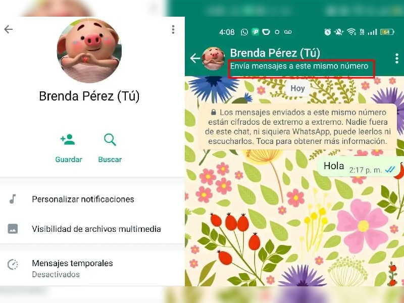 ¡Ojo aquí! WhatsApp activará una función que permitirá enviar mensajes a uno mismo