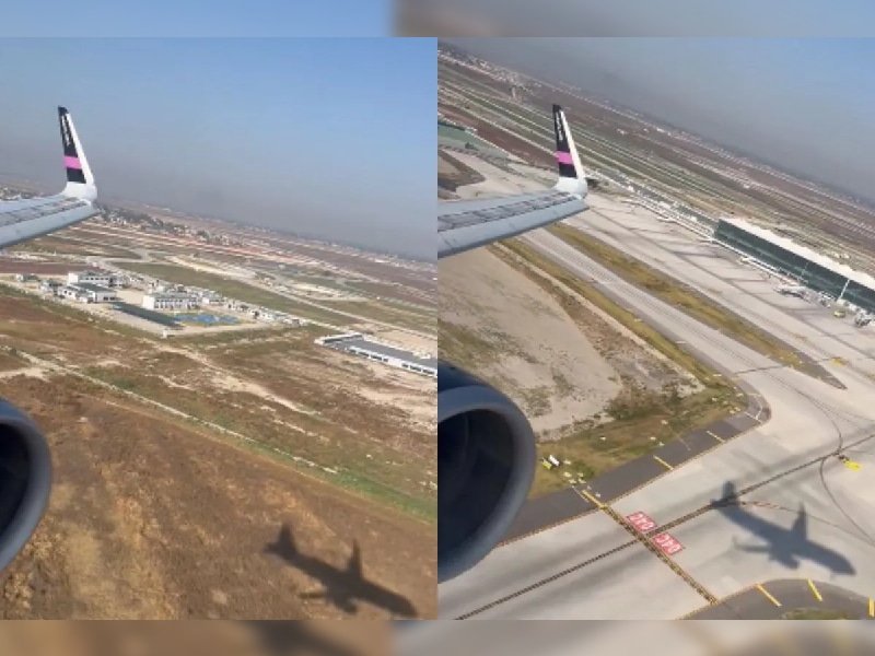 Pasajero reporta que perritos no dejaron aterrizar avión en el AIFA