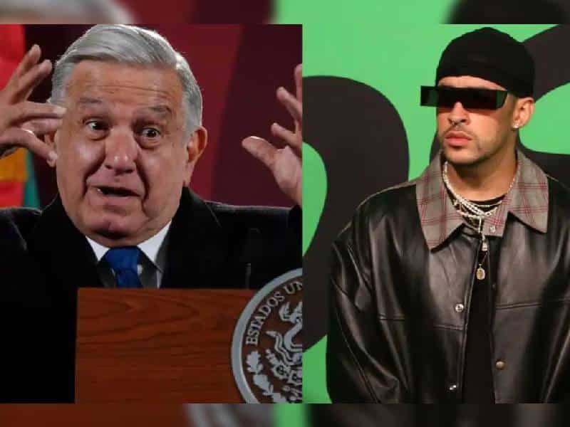 AMLO pide a Bad Bunny dar un concierto en el Zócalo de la Ciudad de México
