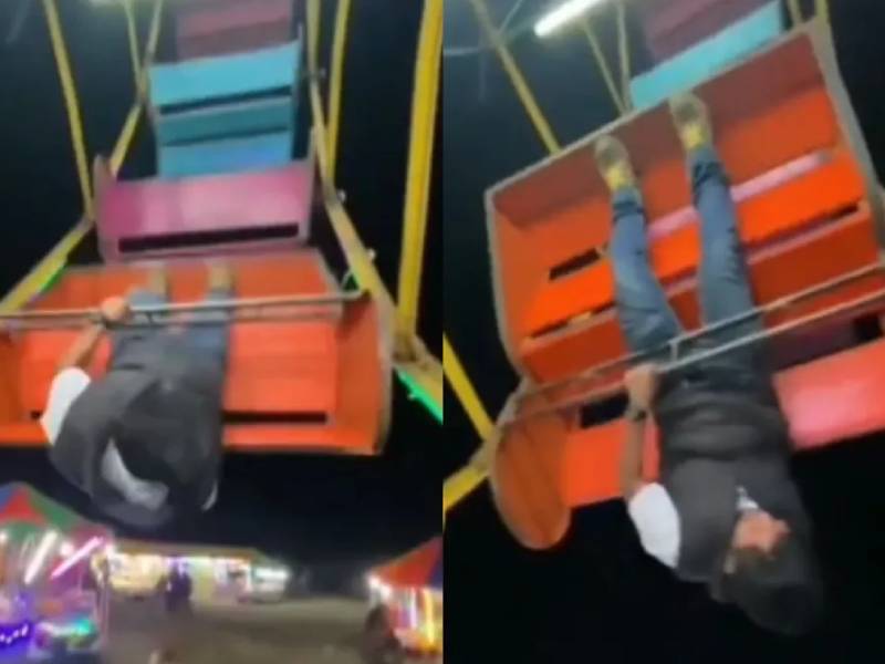 TikTok: ¡Extremo! Sube a rueda de la fortuna; asiento gira 360 grados sin control