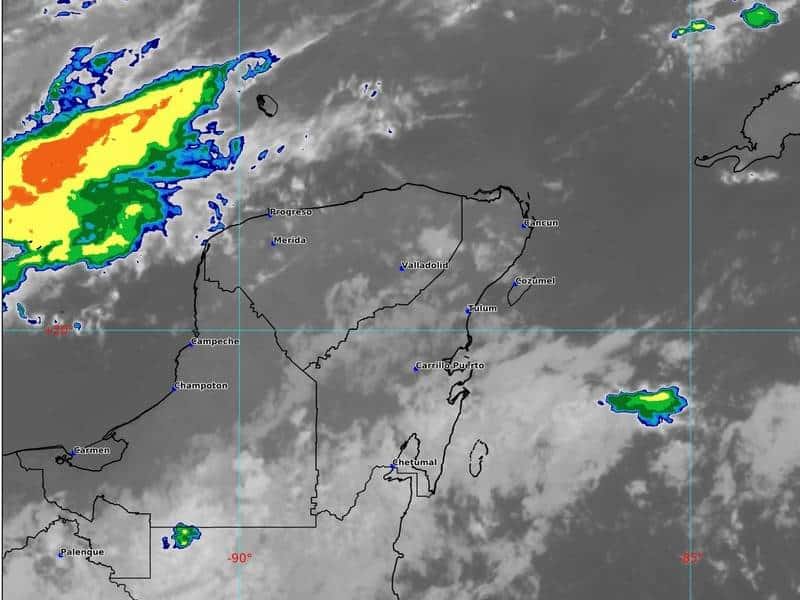 Miércoles con lluvias aisladas en Yucatán