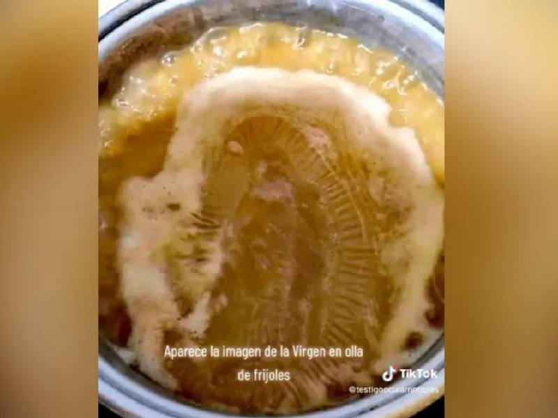 Internauta asegura que Virgen de Guadalupe apareció en sus frijoles