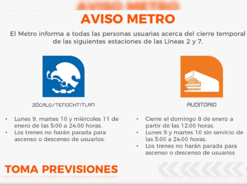 servicio metro