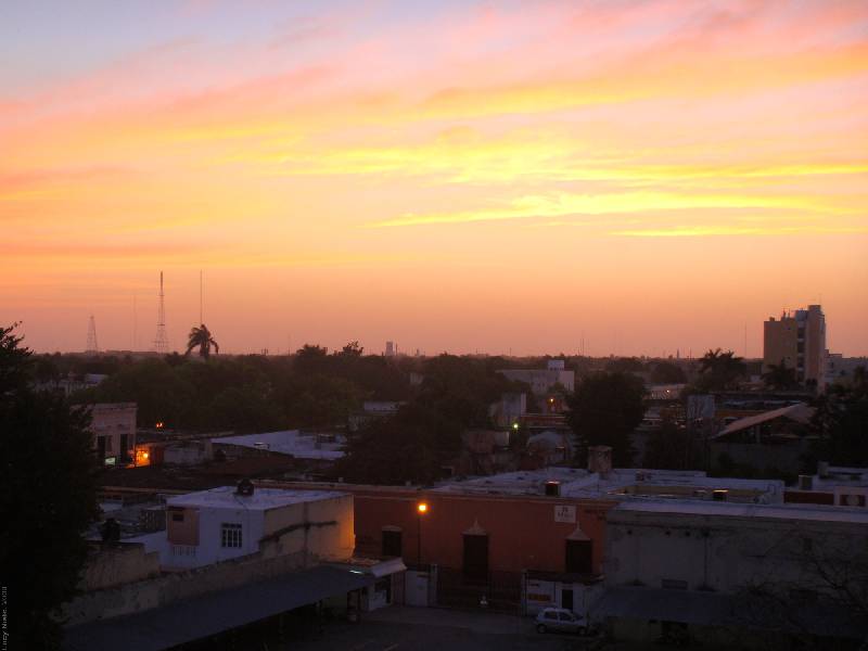 Ambiente templado por la mañana en la Península de Yucatán