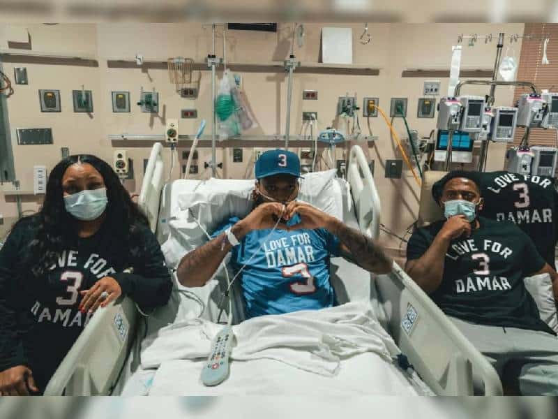 Damar Hamlin se recupera en casa