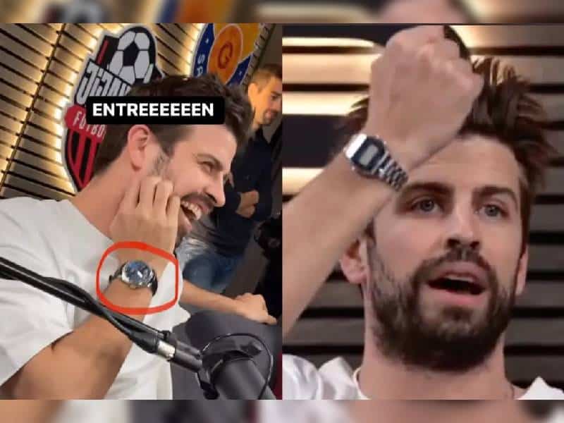 Exhiben a Piqué por usar otra marca de reloj distinta a Casio