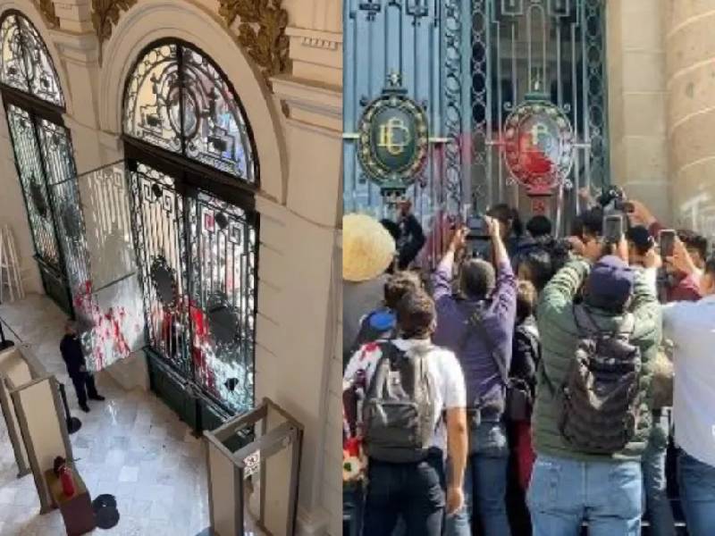 Altercado en manifestación de Colectivo trans en el Congreso de la CDMX