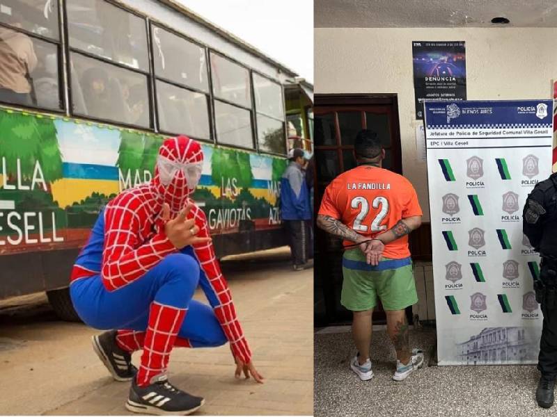 Por golpear al “Hombre Araña” detienen jefe de una barra brava