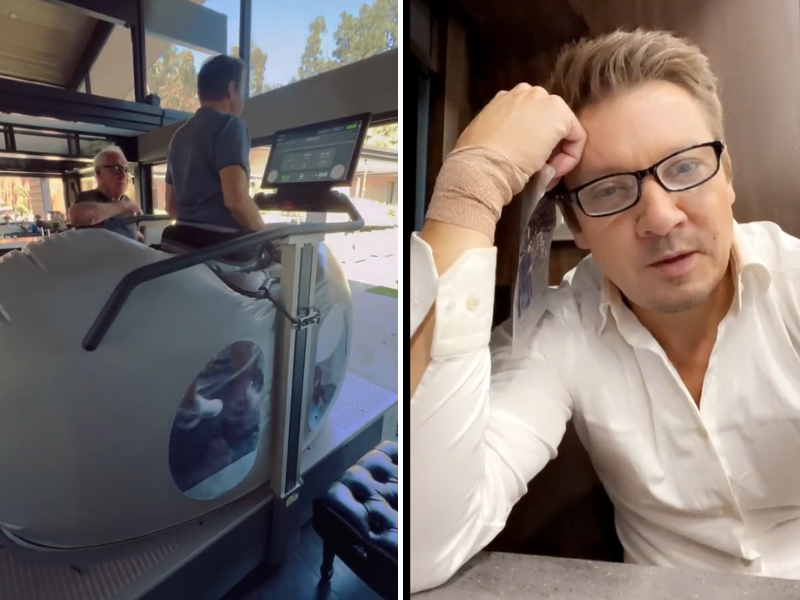 Jeremy Renner vuelve a caminar tras accidente con quitanieve