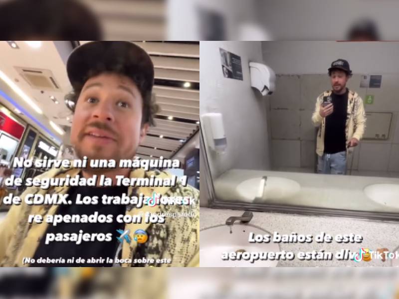 ¡Se perdió! Luisito Comunica critica las instalaciones del AICM