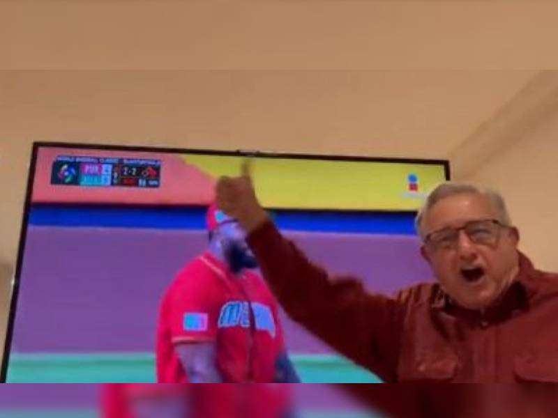 Así reaccionó AMLO tras el pase de México a semifinales en el Clásico Mundial de Beisbol