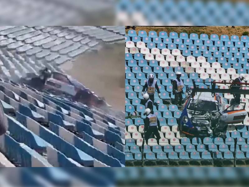 Video. ¡OMG! Porsche casi aplasta a fanáticos tras salir volando a las gradas