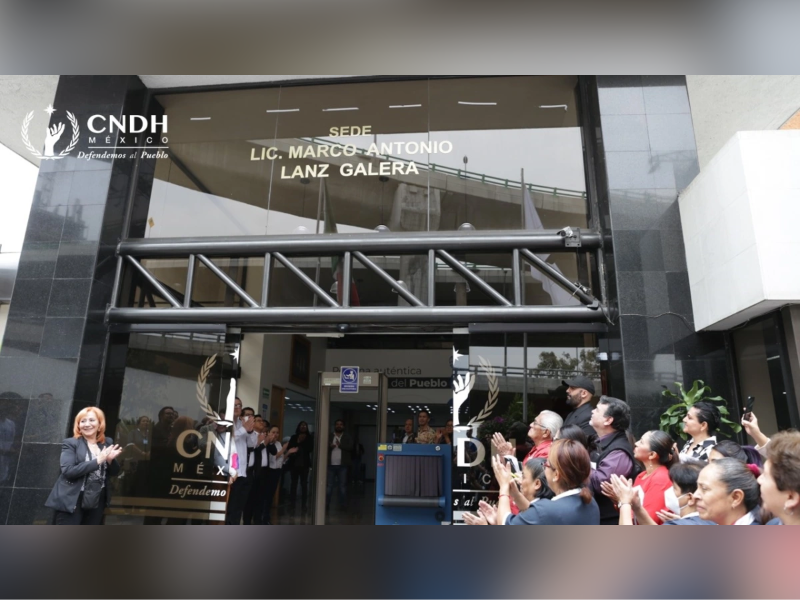 CNDH renombra su sede; ahora es Marco Antonio Lanz Galera