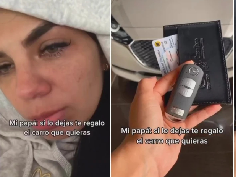 Joven cumple deseo de su padre y deja a su novio a cambio de un carro