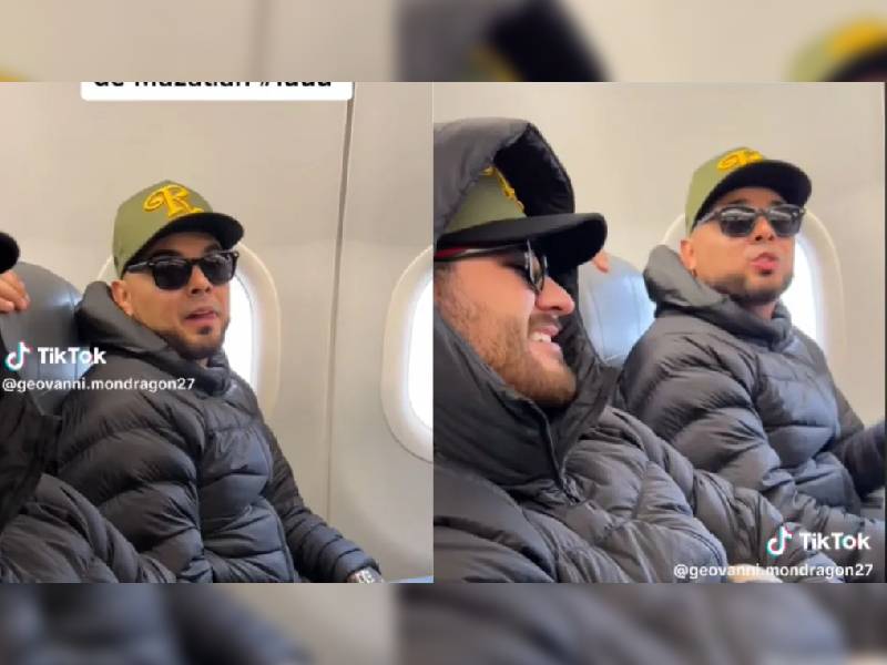 Así El Recodo canta a pasajeros en pleno vuelo a Mazatlán