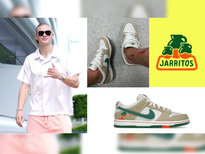 ¡Re fachero! Haaland presume los tenis de Jarritos x Nike
