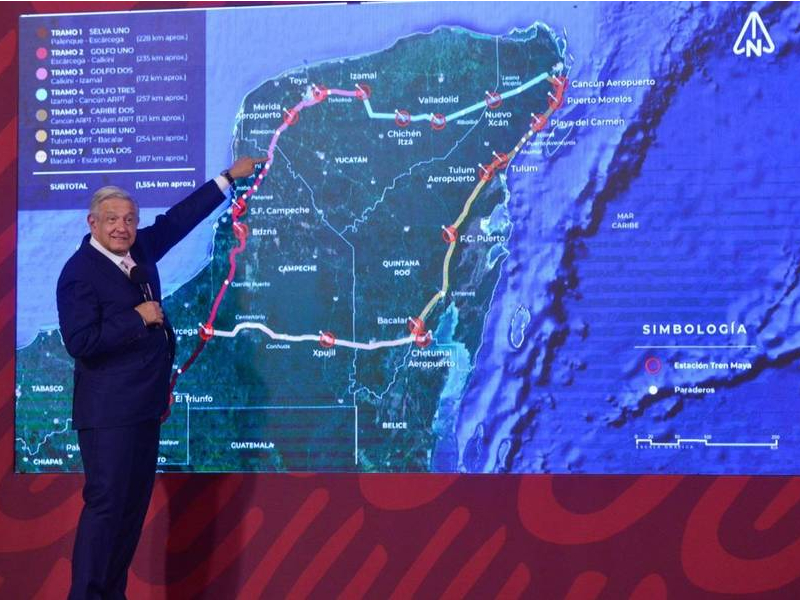 Grupo México retiró demanda en contra del Tren Maya: AMLO