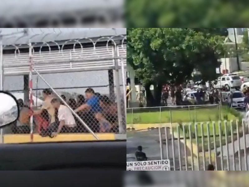 Video. Migrantes intentan ingresar a la fuerza a EU