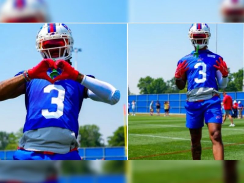 Damar Hamlin completa su primera práctica con los Bills tras paro cardíaco