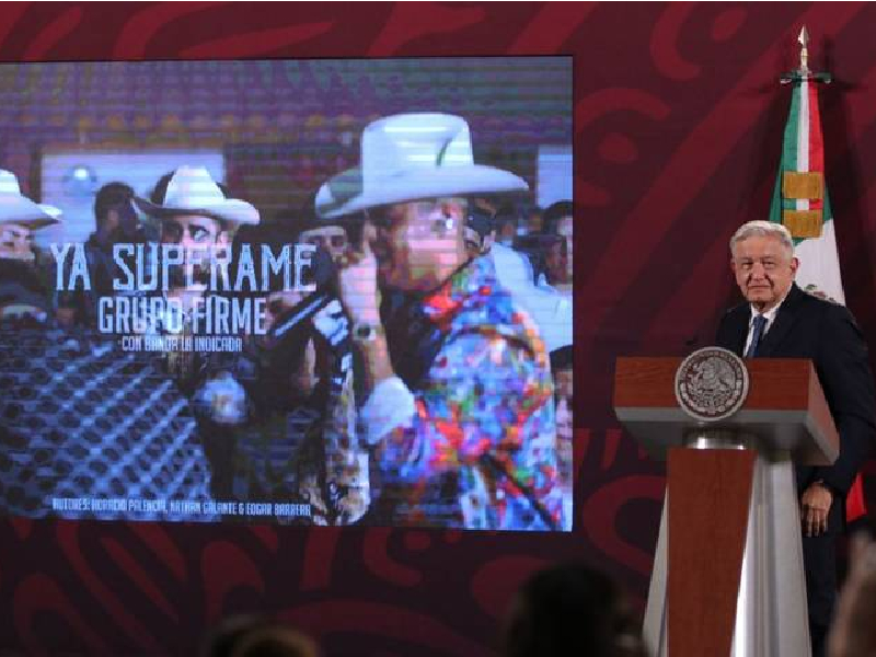 AMLO le dedica “Ya supérame” a la Oposición por sus críticas a Delfina Gómez