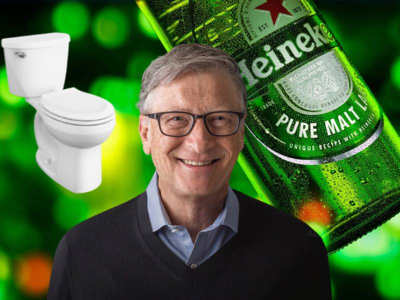 bill gates inodoro heineken