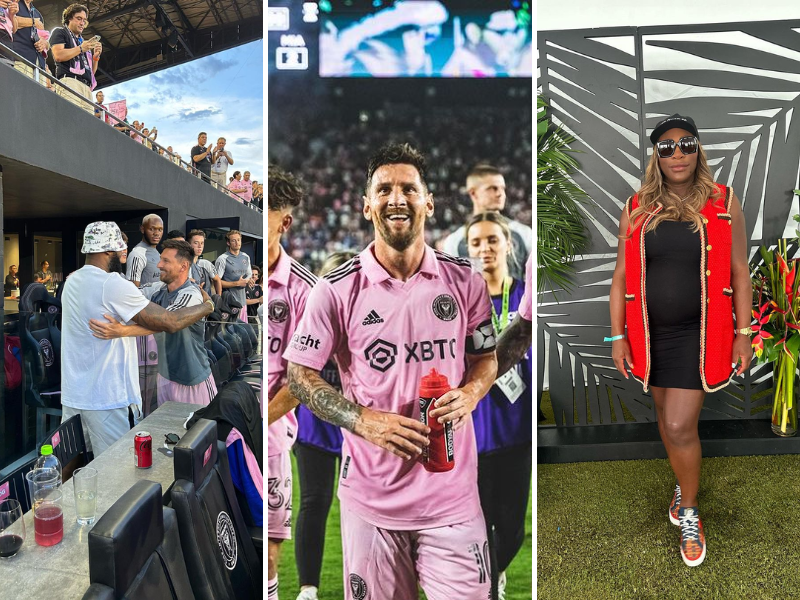 Kim Kardashian, Serena Williams, entre otros en el debut de Messi