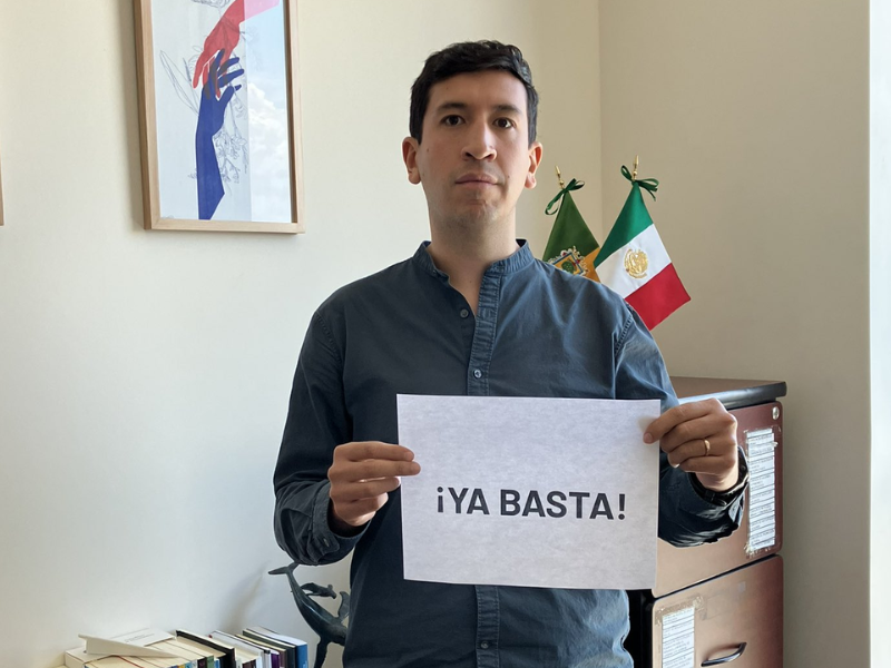 Pedro Kumamoto denuncia agresión en su contra