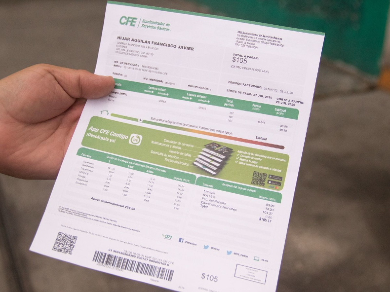 ¿Perdiste tu último recibo de luz y necesitas uno actual?