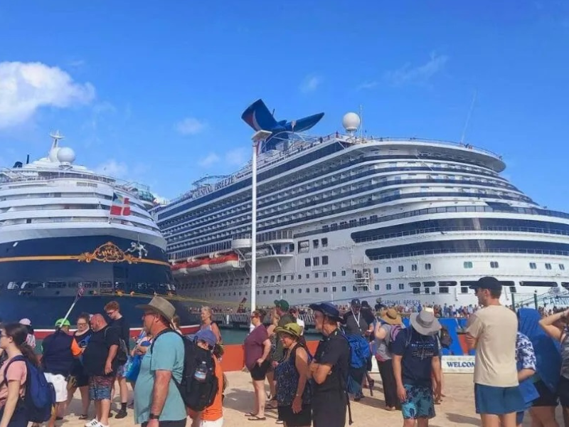 Arribo de cruceros a Progreso aumenta un 50% en 2023