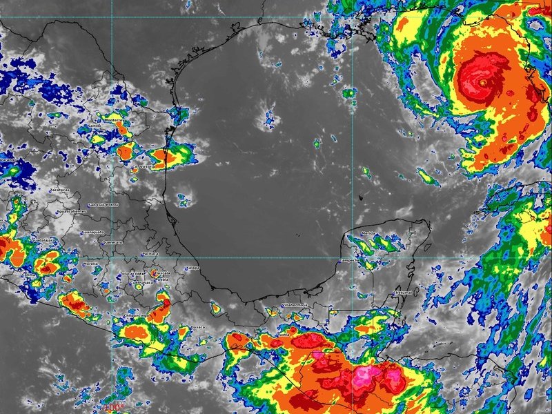 Se espera un día nublado con probabilidad de lluvia en la Península de Yucatán