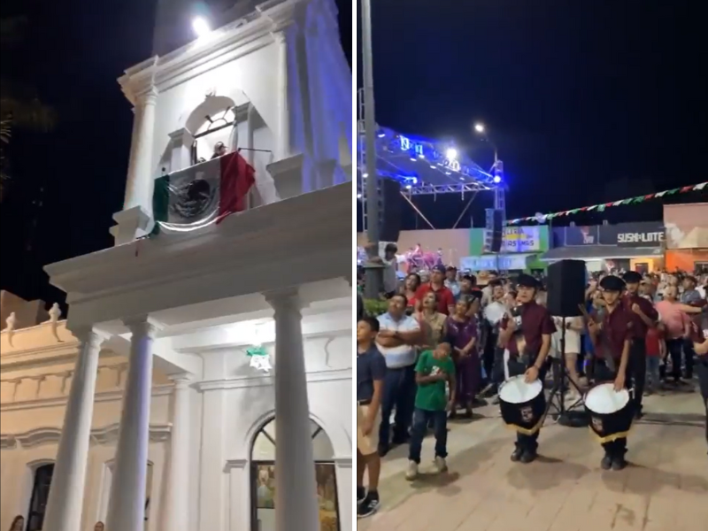 Alcalde de Huatabampo hace ‘peculiar’ grito de independencia