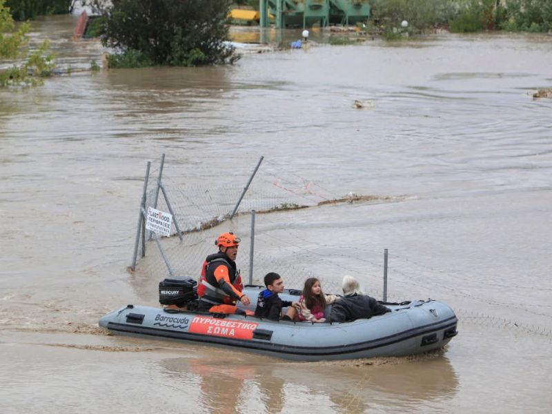Inundaciones en Grecia.