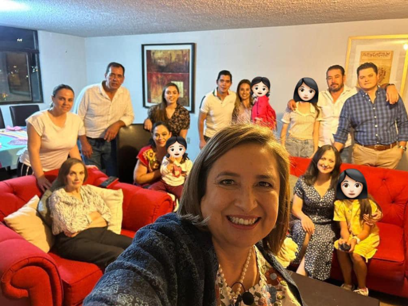 Pernocta Xóchitl Gálvez en casa ajena en Zacatecas