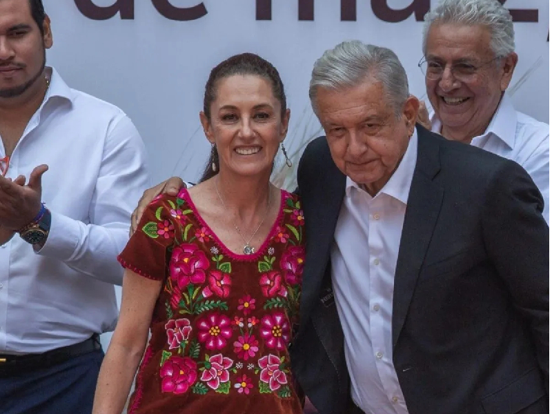 Hereda AMLO a Sheinbaum el movimiento transformador