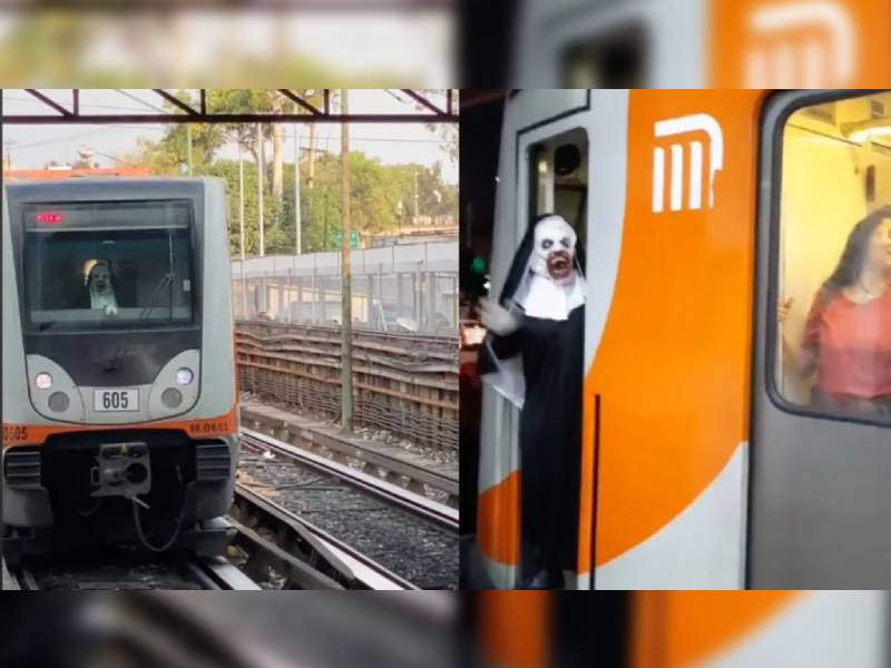 ¡Ay nanita! Conductor del Metro se disfraza de la Monja de Feria; se viraliza