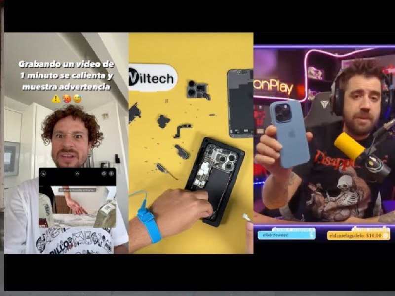 Influencers destrozan al iPhone 15