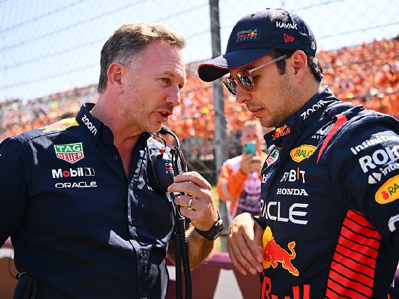 Horner urge a Checo Pérez mantener el 2do lugar en el campeonato
