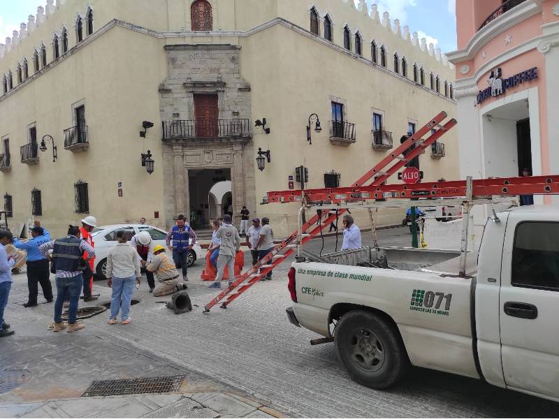 Una hora sin luz parte del centro por obras en la calle 60