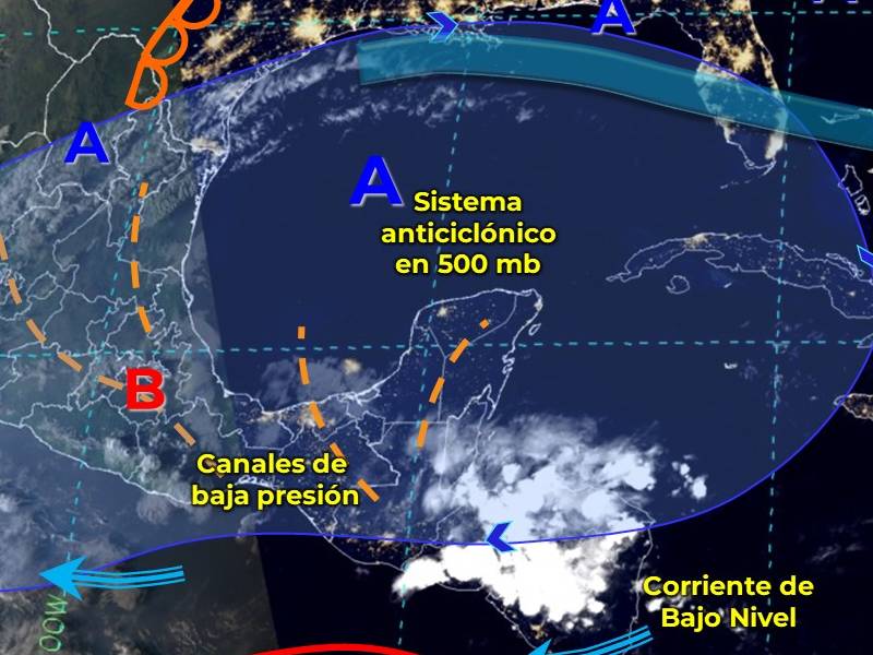 Miércoles con lluvias aisladas en Yucatán