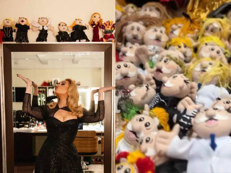Adele muestra su enorme colección de peluches del Dr. Simi