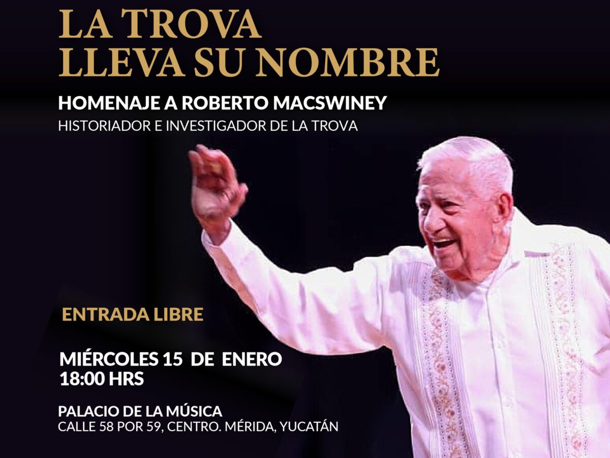 El 15 de enero se realizará un homenaje a Roberto MacSwiney en el Palacio de la Música. Reconocimiento a su legado en la difusión de la trova.