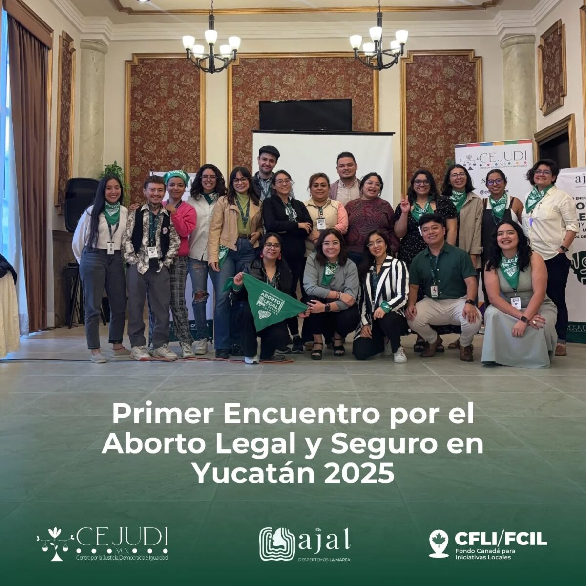 Organizaciones y activistas se reúnen en el "Primer Encuentro por el Aborto Legal y Seguro en Yucatán" para fortalecer la lucha por los derechos reproductivos.