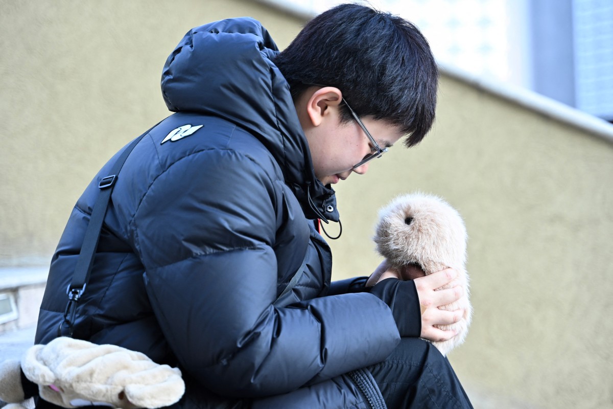 En Pekín, Zhang Yachun, de 19 años, usa una mascota inteligente con IA para aliviar su ansiedad, mejorando su bienestar emocional.