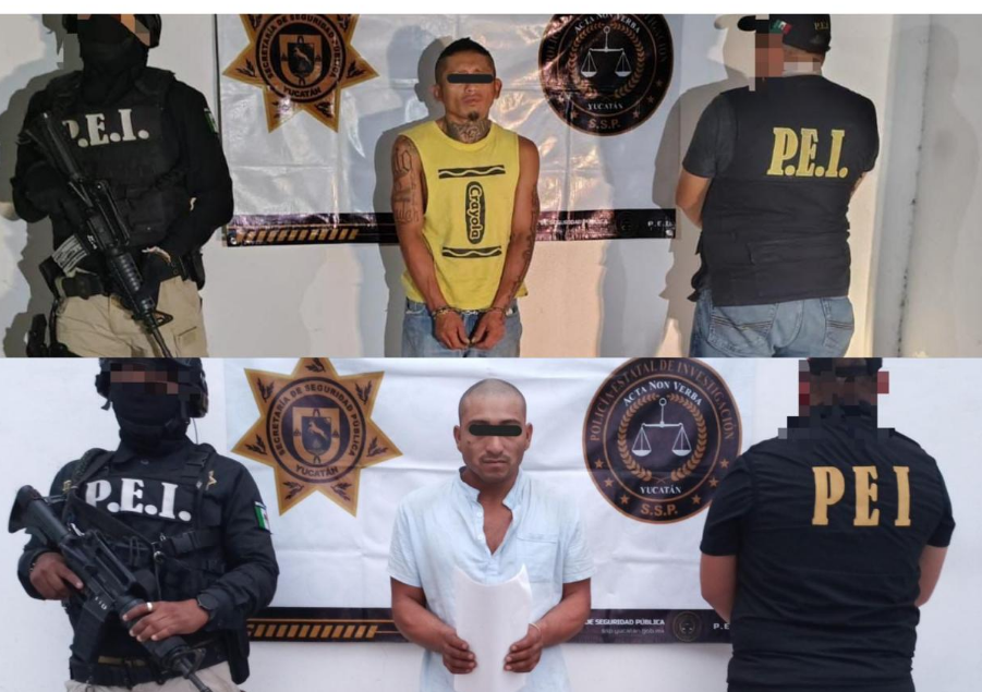 Detenidos dos sujetos por robo con violencia en hotel de Mérida; sustrajeron dinero y pertenencias personales de la empleada.