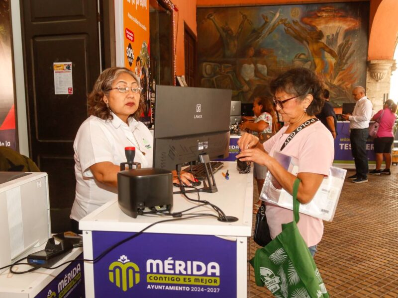 En Mérida, más de 8,000 predios pagaron el predial en el primer día de recaudación. Se aplicó un descuento del 30% durante enero.